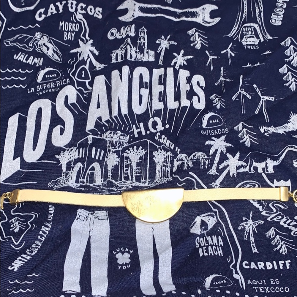 🍁FALL SALE! Lucky Brand leather & gold bracelet🍀